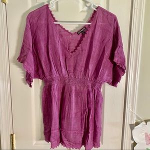 Express Lavender Empire Waist Top - EUC - Medium